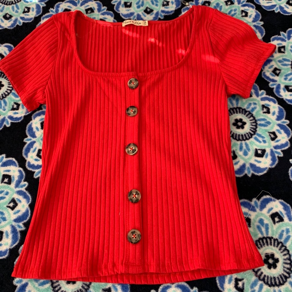 Red button up top